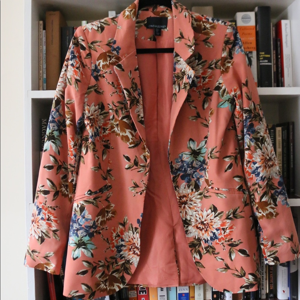 Cynthia Rowley floral blazer
